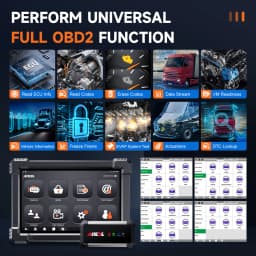 2026 Ancel X7 HD Trucks Professional Diagnostic Device Complete System OBD2 Scanner ECU Oil Reset Bi-directional for Iveco MAN