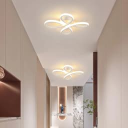 Modern LED Ceiling Light,Ceiling Lamp 30W 3400LM,Acrylic Ceiling Lighting with Flower Shape for Bedroom,Warm Light 3000K