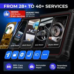 Autel MaxiCOM MK900 Diagnostic Scan Tool All System Active Test OBDII Scanner DoIP CAN FD FCA Autoauth SGW Update of MK808BT PRO