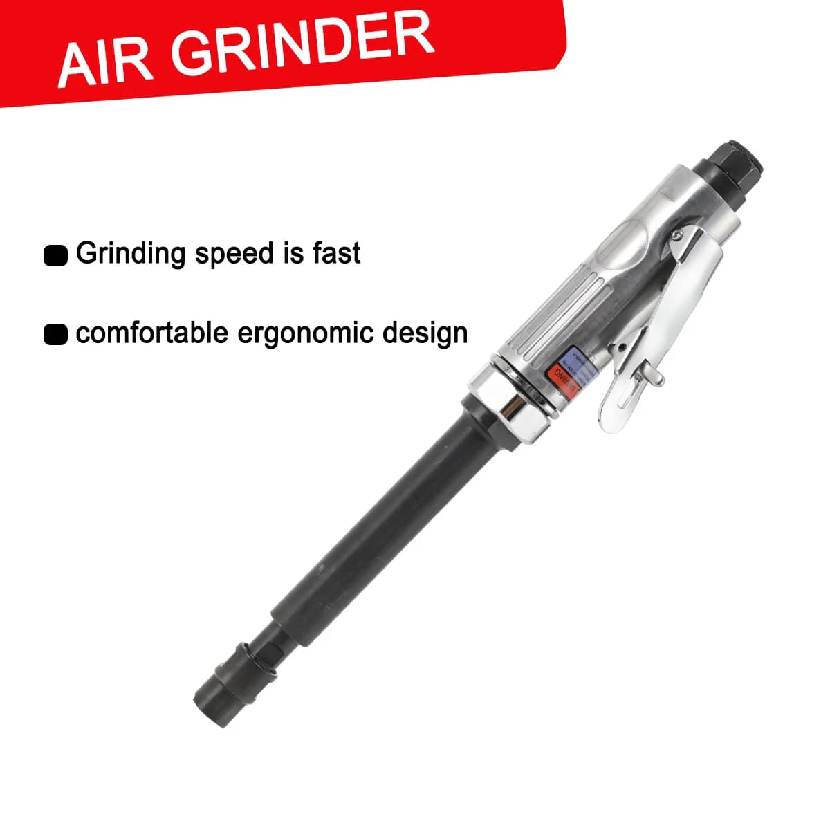 Die Grinder 1/4" STRAIGHT EXTENDED LONG REACH AIR DIE ANGLE GRINDER CUT-OFF TOOL 25000RPM