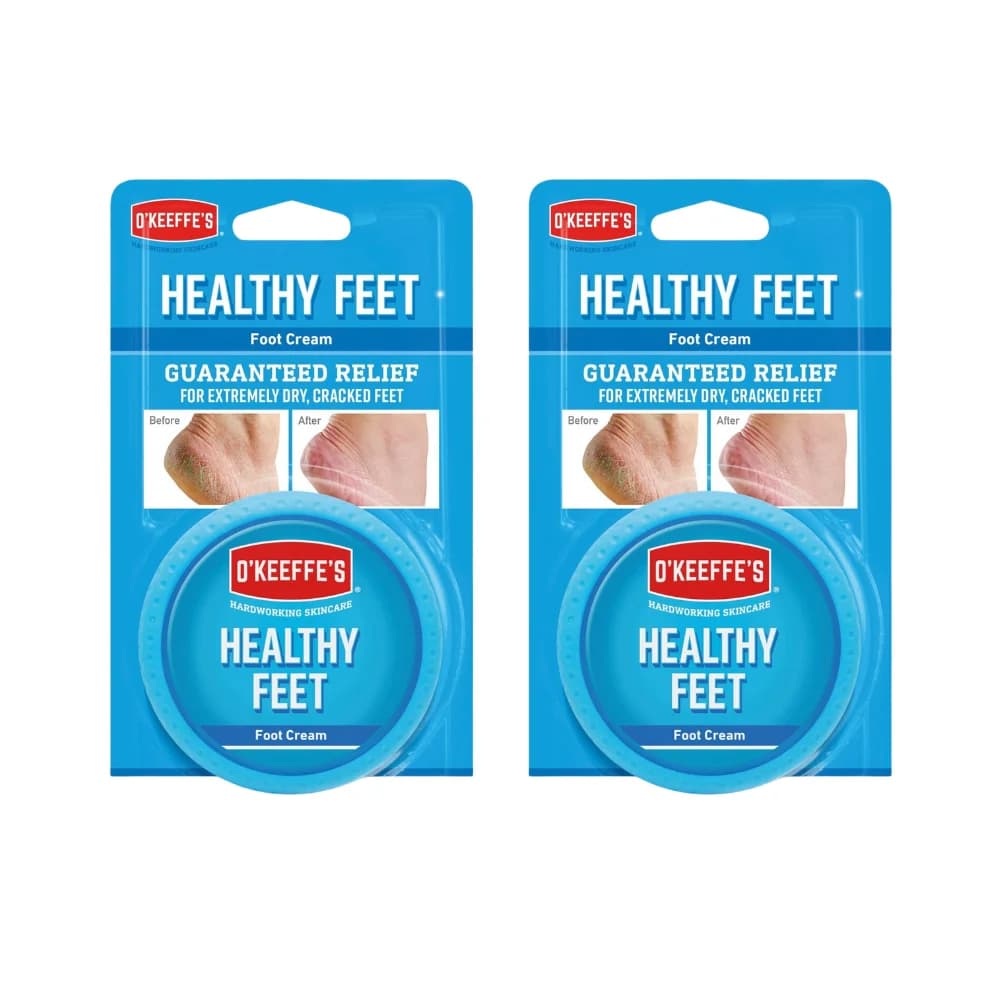 O’Keeffe’s Healthy Feet 91g, For Extremely Dry Cracked Feet, Long-lasting, With glycerin & Allantoin, healthy, hydrated skin
