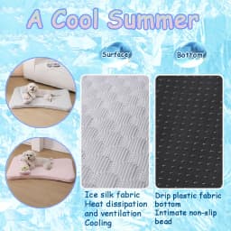 Ice Silk Pet Sofa Thickened Dog Bed Cooling Mat Detachable Pet Cushion Elastic Sponge Design for Medium Dogs with Pillow