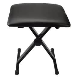 X-Style Keyboard Bench Electronic Piano Stool Height Adjustable Foldable With Anti-Slip Rubber Soft and comfortable, Black