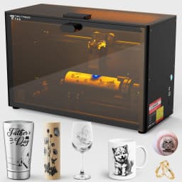 Twotrees TS5-7W laser engraving machine, with rotating drum, CNC engraving machine, metal cutting, wood cutting