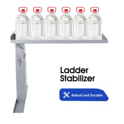 Ladder Leveler Ladder Leg Stabilizer Stair Leveling Extension Tool Security Stair Aide Foldable Design Corrosion Resistance
