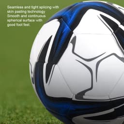 Machine Stitched Soccer Ball For Exceptional Air Retention Rubber Bladder Gives Exceptional Air yellow