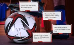 Machine Stitched Soccer Ball For Exceptional Air Retention Rubber Bladder Gives Exceptional Air yellow