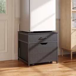 【Breeins】Mini Fridge Stand with Storage Livingroom Kitchen Display