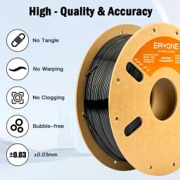 ERYONE 3KG PETG High-Speed Transparent Series 3D Filament, Multicolor Available, Max Print Speed 500mm/s, 1KG/Spool