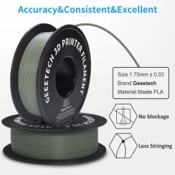 Geeetech 5kg Matte Filament PLA 1.75mm, 3d printer Material polylactic acid, frosted texture, Vacuum packaging