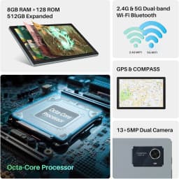 Huion Android Tablet Kamvas Slate 10/11/13 NotePad Touchscreen Portable Tablet 10-13 Inch, Bluetooth WIFI Wireless Connectivity
