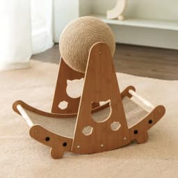 Tieker Pet Cat Scratching Bed Cat Scratching Board with Sisal Balls Claw Grinding Toy Multifunctional Cat Bed