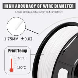 JAYO PETG/PLA Plus 2.0 3D Printer Filament 3 Rolls No Bubbles Smooth Multiple Colors 3D Filament Fit For FDM Printers 1 Roll/1.1