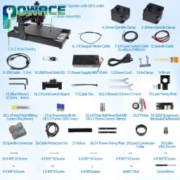 【EU BR】3 Axis GRBL CNC 500W 4030 Pro Router Milling Laser Engraving Cutting Machine + Off-line Controller + Laser Module