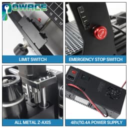 【EU BR】3 Axis GRBL CNC 500W 4030 Pro Router Milling Laser Engraving Cutting Machine + Off-line Controller + Laser Module