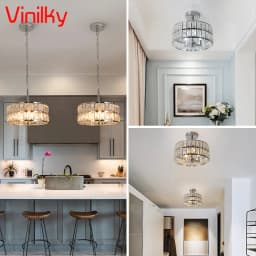 Crystal Ceiling Chandeiler Lamp Modern Indoor Lighting Pendant Light Fixtures Home Decora Led Hanging Light Living Bedroom Lamps