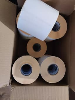 1000 Labels Tube Core 25mm 76 x 39mm Direct Thermal Labels for Thermal Printers