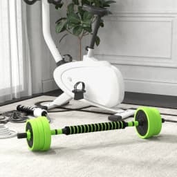 SPORTNOW 4-in-1 Adjustable Weight Dumbbells Set, Used as Barbell, Kettlebell, Push up Stand, Free Weights Set for Men and Women
