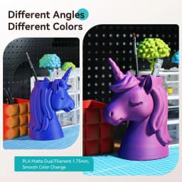 SUNLU 10KG Dual Color Matte PLA Filament 1.75mm 1kg Spool (2.2lbs) Matte 3D Printer PLA Filament Fit Most FDM Printer