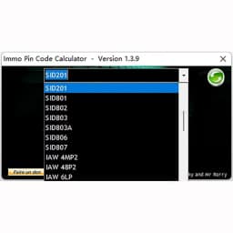 IMMO Pin Code Calculator V1.3.9 Repair equipment Diagnostic software Pin Code Calculator IMMO 1.3.9 obd2 scanner Code reader VC