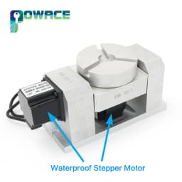 【EU US】CNC 4th 5th A B Fourth Fifth Rotary axis Harmonic drive reducer dividing head ratio 50:1 + Nema 23 Stepper Motor