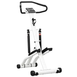 SPORTNOW Stepper Machine for Home, Foldable Stair Stepper with 12-Level Hydraulic Resistance, Stair Climber with LCD Monitor