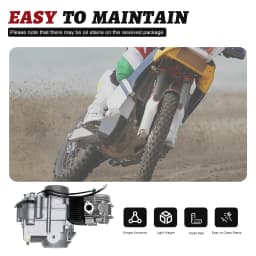 125cc 4-Stroke Engine with CDI Ignition 4-Speed Pit Dirt Bike Engine Kit for Honda CRF50 CRF70 XR50 Dirt Bikes and ATVs