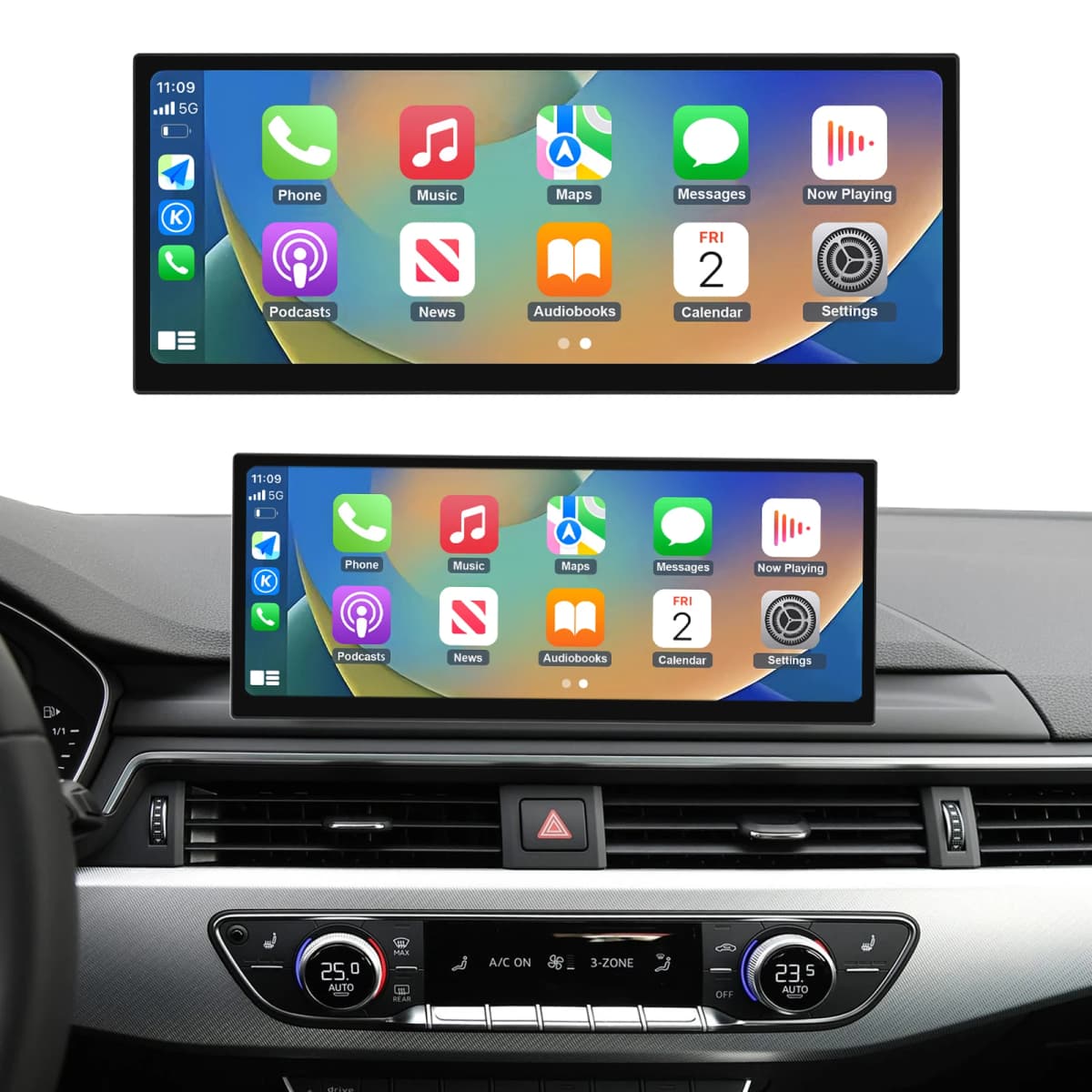 Wireless CarPlay Car Multimedia Screen For Audi A4 A5 2016-2019 Android Auto Support Airplay Camera Radio GPS Car Player