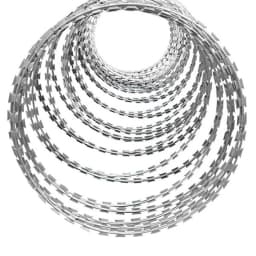 20m Blade Barbed Wire Stainless Steel Anti-theft Welding Blade Barbed Wire Wall Anti Climbing Isolation Protective Net