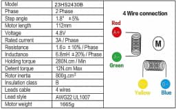 3Pcs 4pcs 23HS2430B 8Daul Shaft Nema23 57 Stepper Motor 112mm 3A 2.8N.m 1.8° + DM556S Motor Driver CNC Controller Kit