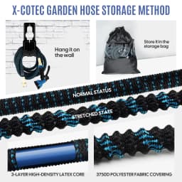 Expandable Garden Watering Hose Set, 30m/100FT, 10 Water Spray Modes, for All-Season Outdoor Use, Patio, Lawn, Garden, Orchard