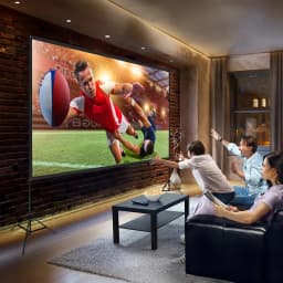 Voltsify 100" 3D 4K HD Outdoor Indoor 16:9 4K Portable Projector Screen with Stand