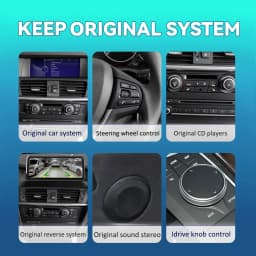 BONROAD 10.25 Wireless Carplay Android Auto Audio Stereo Car Radio With Youtube For BMW X3 X4 F25 F26 GPS Navigation Multimedia Touch Screen Stereo Display Mirrorlink Airplay Autolink
