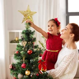 Christmas tree hollow five-pointed star decoration with LED light string Christmas ornaments home 2026 New Year decoration party