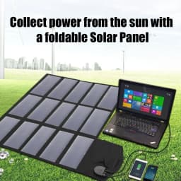ALLPOWERS SP012 100W 18V 12V Portable Solar Panel Foldable Solar Battery Charger for Laptop Travel Camping Boat RV Power Station