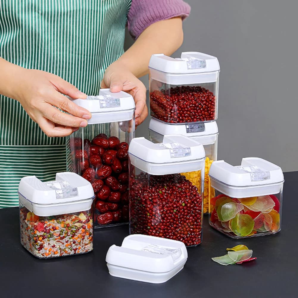 【Breeins】7Pcs Airtight Food Storage Containers with Clasp Lids