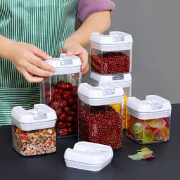 【Breeins】7Pcs Airtight Food Storage Containers with Clasp Lids