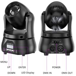 Datewink 40W Beam Moving Head Lights RGBW LED Stage Lighting Effect DMX512 For DJ Disco Concert Party Wedding Nightclub Karaoke