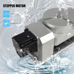 【EU Stock】CNC Router Machine A Rotary Indexer Table 4th & 5th Rotational Axis & 2-Phase Stepper Motor, Harmonic Gearbox