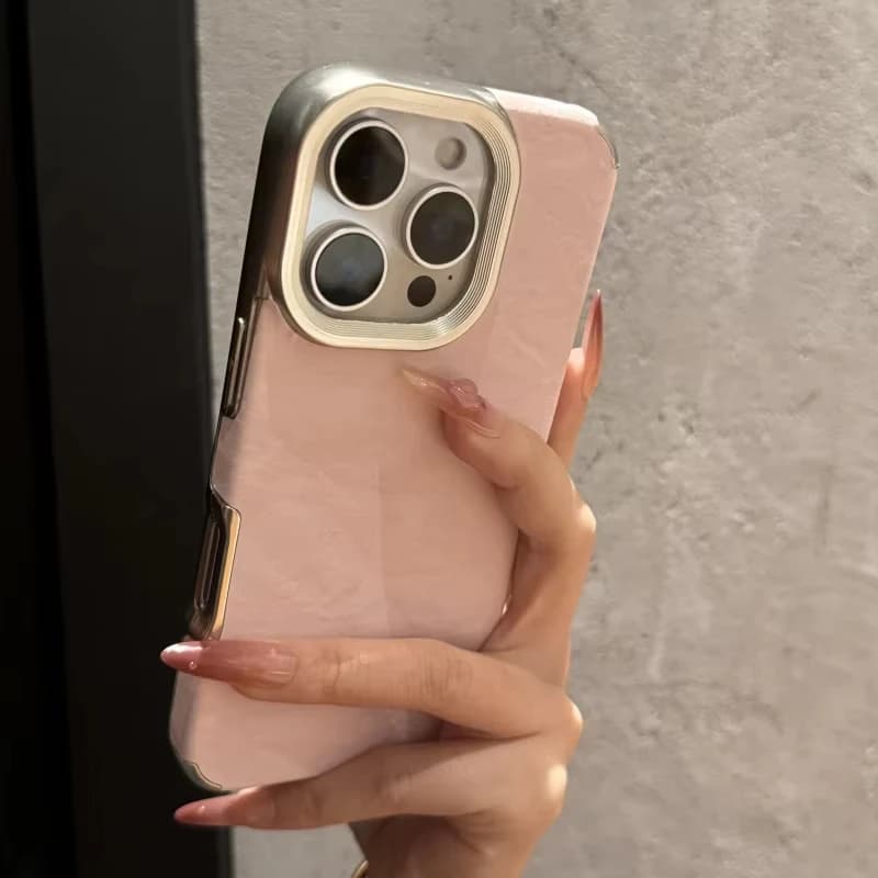 Luxury Leather Cortex Cases For iPhone 16 Pro Max 11 12 13 14 16 Plus Soft Silicone Shockproof Cases For iPhone 15 Pro Max Cover