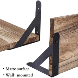 Wooden Wall-mounted Shelf 4-Tier Display Shelves Small Item Display Rack Save Space Storage Rack For Living Room Bathroom