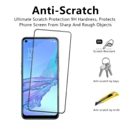 4Pcs For OPPO A53 Glass OPPO A53 Tempered Glass 9H HD Protective Film Full Cover Glue For Screen Protector OPPO A53 OPPOA53 6.5"