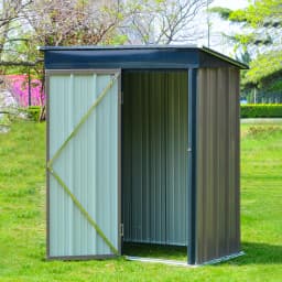 【Breeins】Metal Garden Storage Tool Shed with Lockable Door