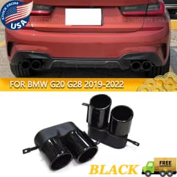 Exhaust Tips Tailpipes for BMW 3 Series G20 G21 G28 330i M340i Rear Diffuser Dual Outlet M Performance Muffler Tip Nozzle
