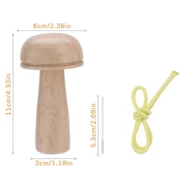 Darning Mushroom For Socks Wooden Darning Mushroom Sewing Machine With Strong Handle & Gradual Curvature Cute Sewing Tool