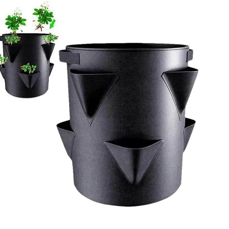 7 Gallon Grow Bag Reusable Garden Terrace Multi-mouth Container Bags Tomato Strawberry Growing Bag Vegetable Planting Bag