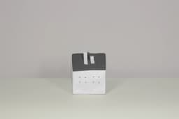 1Pc, Ceramic Miniature House Tealight Holder, Modern Home Office Desk Decor Gift (83 characters