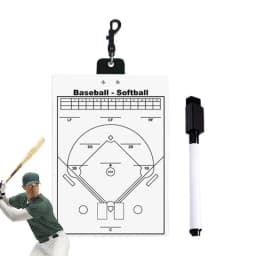 Baseball Lineups Board For Dugout Double-Sided Baseball Whiteboard With Erasable Pen Softball Coaching Equipment For