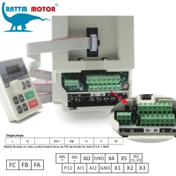 【EU Stock】Hua Jiang CNC Spindle Motor, Air Cooled 220V 2.2KW 2200W 4 Bearings & 2200w Mini VFD / Inverter for wood Milling DIY