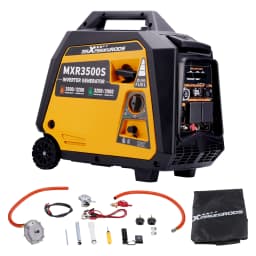 MAXPEEDINGRODS 3200W Petrol Inverter Generator Portable Camping 3.5kVA Genset Dual Fuel Gas/LPG Portable Power Generator for RV